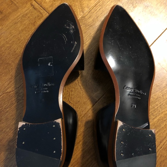 ACNE STUDIOS Leather D'Orsay Flats Size 39 EUC - Picture 9 of 16